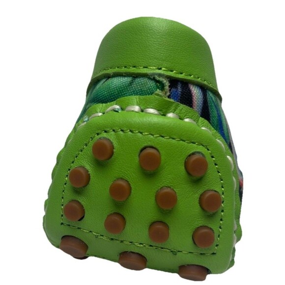 Loudmouth 10.5 Men’s Logan Driving Loafers Leather Bora Tropical Botanical NIB - Picture 4 of 14